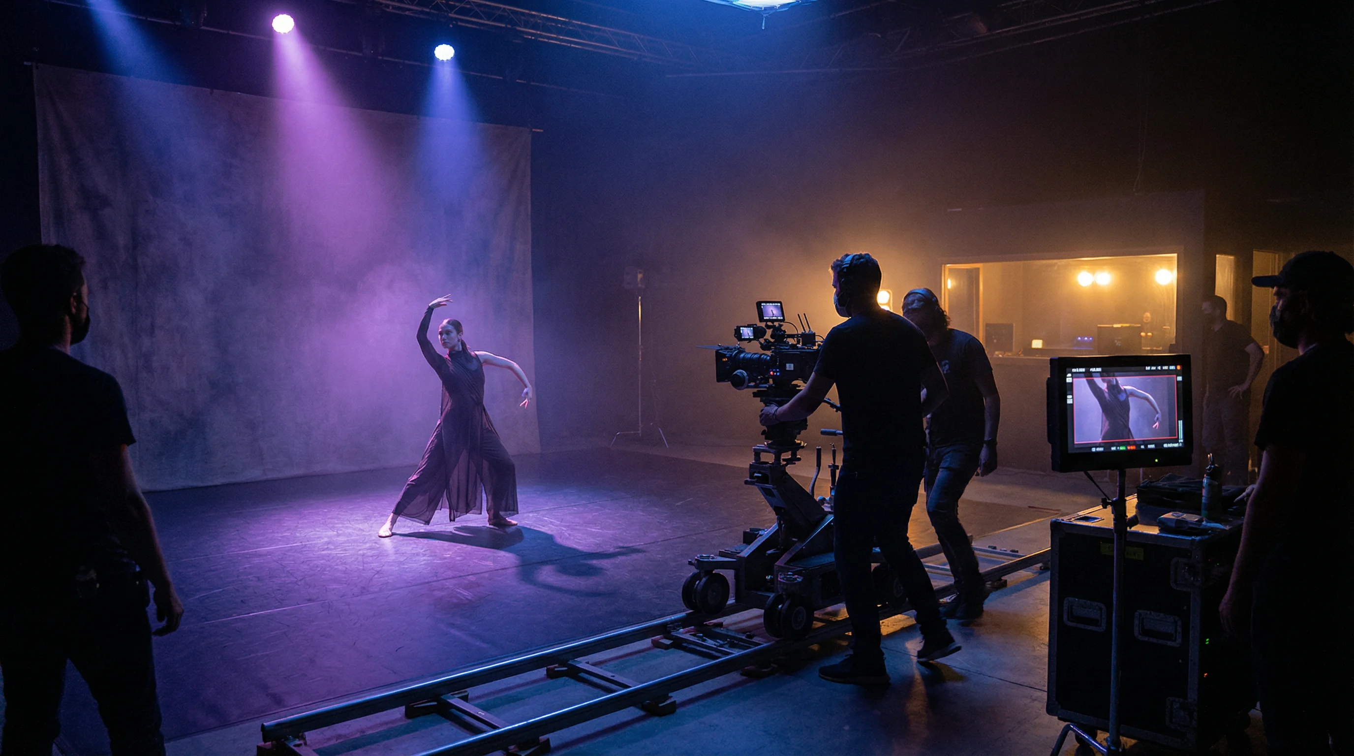 无限臀山传媒舞蹈艺术视频拍摄现场